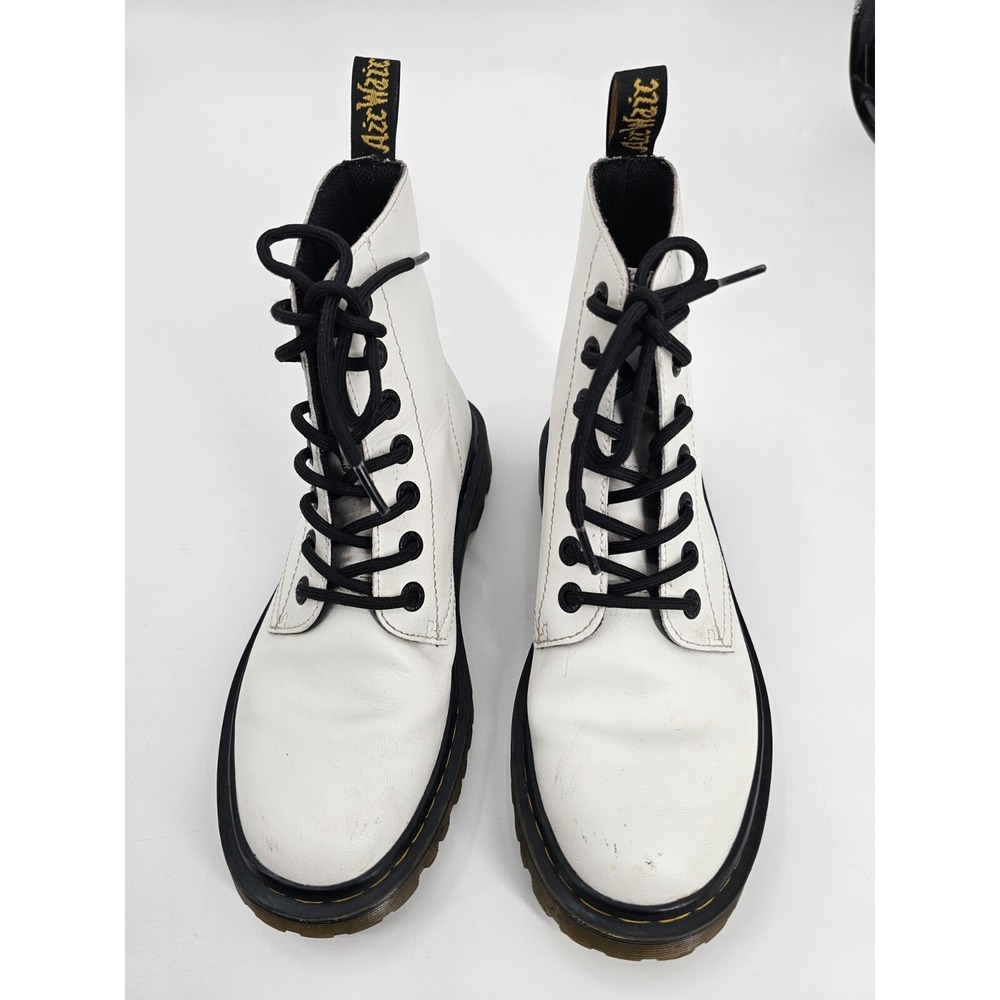 Dr. Doc Martens Luana White Combat Boots Women's Size US 7 L Air Wair #AW004